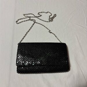 Elegant Black Sequin Evening Clutch